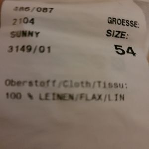 Men white cotton dress pant size 54 (brand new)